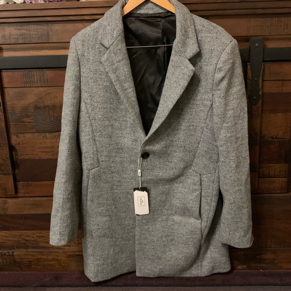 NEW! ELETOP WOOL BLEND OVERCOAT